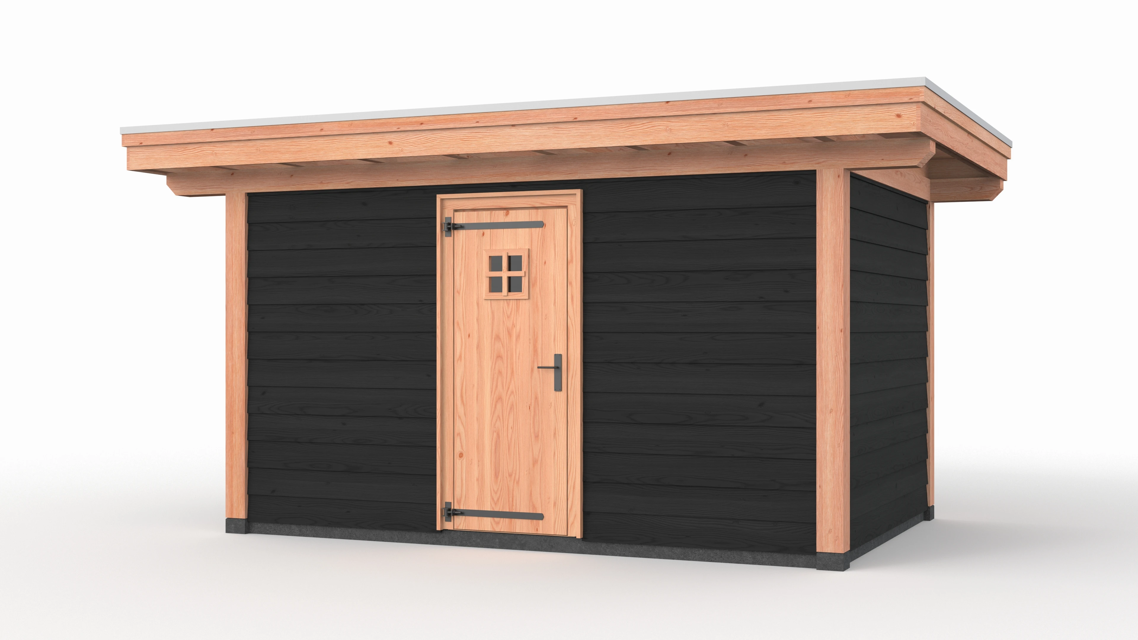 Douglas overkapping, 500 x 300, met schuur, Westwood Vrijbuiter - Afbeelding 2